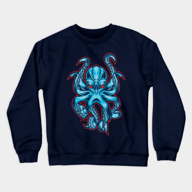 The Kraken Crewneck Sweatshirt by vecturo